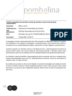 PEX - Artigo 5 - Análise pragmática da narrativa teoria da narrativa como teoria da ação