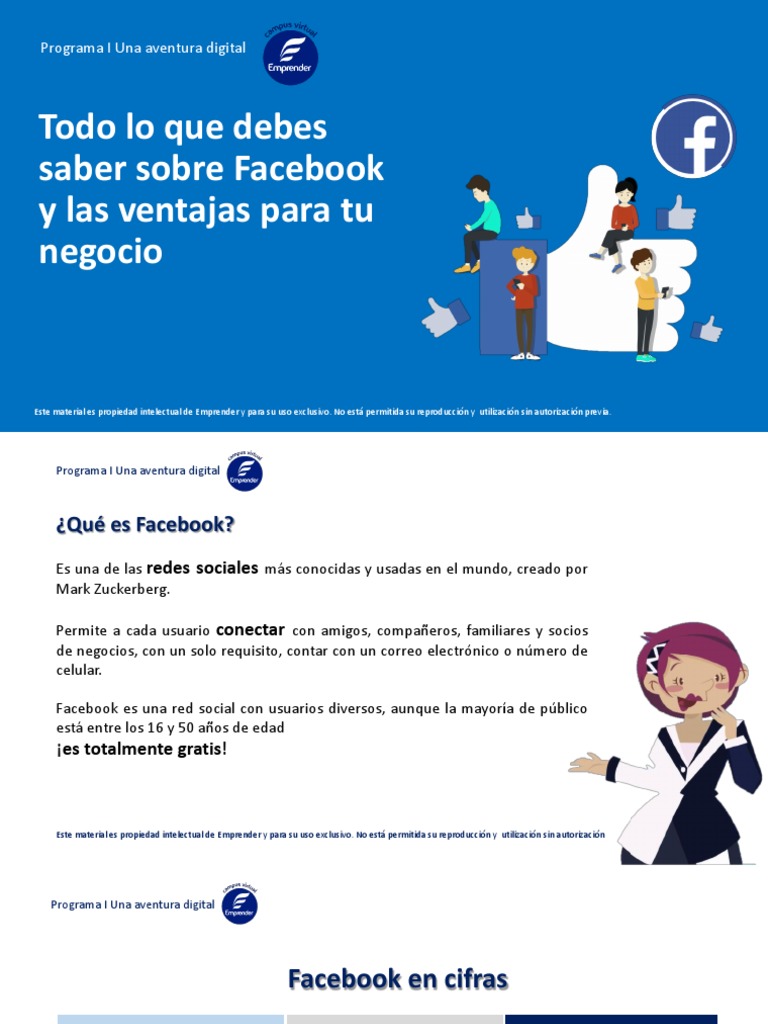 Ventajas de Facebook para Negocios | PDF | Facebook | Servicio de redes ...
