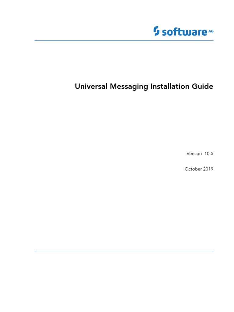Universal Messaging Installation Guide PDF Port
