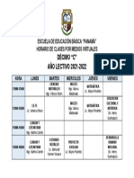 Horario de Clases 10c 20-21