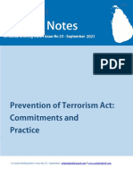 Sri Lanka Briefing Note 23 Prevention of Terrorism Act Committements and Practice