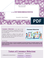 Consumer Behaviour: Presented By: Gitika & Nandita