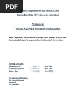 Booth S Multiplication Data Path Control Path