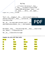 Daily Routine in Present Simple and Past Simple Grammar Drills Reading Comprehension Exercises TBL - 54894