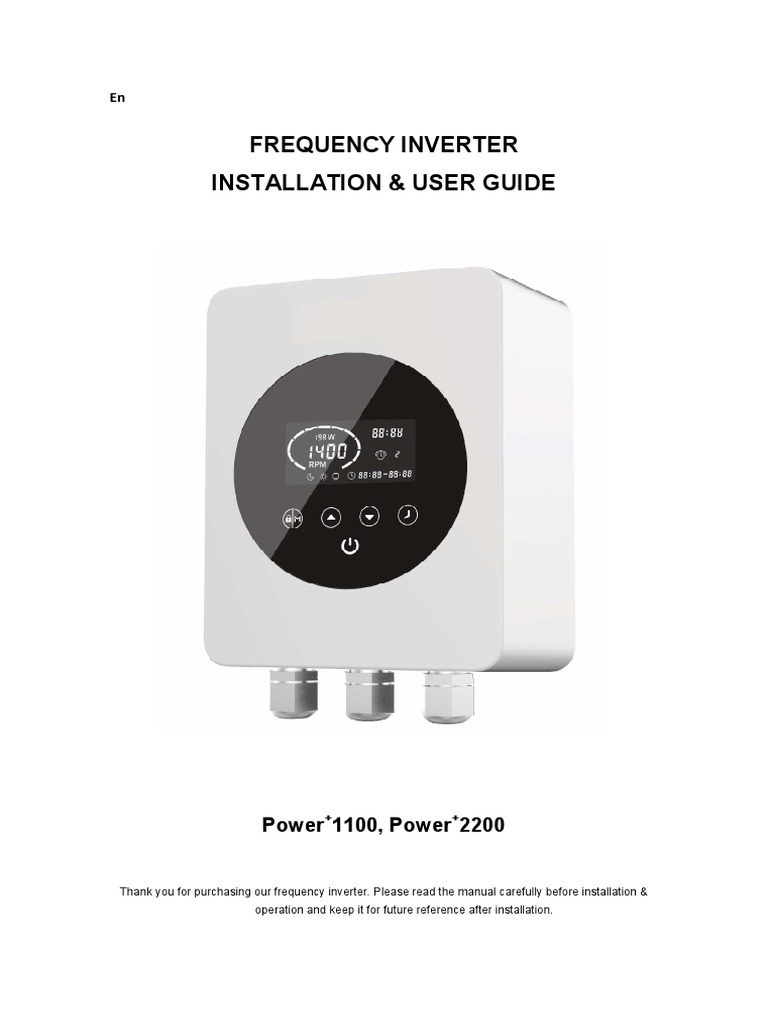 Pool Pump Inverter User Guide | PDF | Ac Power Plugs And Sockets ...