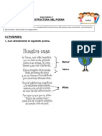 Lenguaje 3ºA Guía Estructura Del Poema