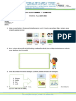 Test Questionnaire 1 Quimestre SCHOOL YEAR 2021-2022