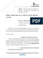 Solicito Declare Contrarias A Derecho Actuaciones Materiales de Hostilidad Laboral