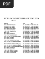 WCPP 2011 TV Schedule