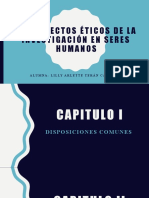 Los Aspectos Éticos de La Investigación en Seres Humanos