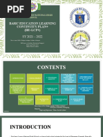 Basic Education Learning Continuity Plan+ (BE-LCP+) : Emiliano Lizares National High School