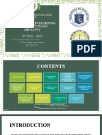 Basic Education Learning Continuity Plan+ (BE-LCP+) : Emiliano Lizares National High School