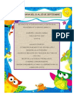 Secuencia de Segundo Grado 21 Al 25 de Septiembre