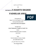 Hadits Shahih Fadhilah Amal