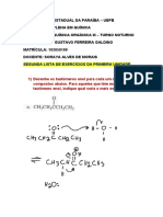 Lista 2 - Quimica Organica 3 - Luiz Gustavo Ferreira Galdino
