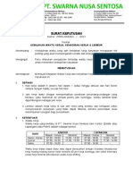 Draft Surat Keputusan Waktu Kerja Dan Kehadiran