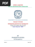 Download IONIC LIQUIDS seminars by Praneeth Kunda SN52426792 doc pdf
