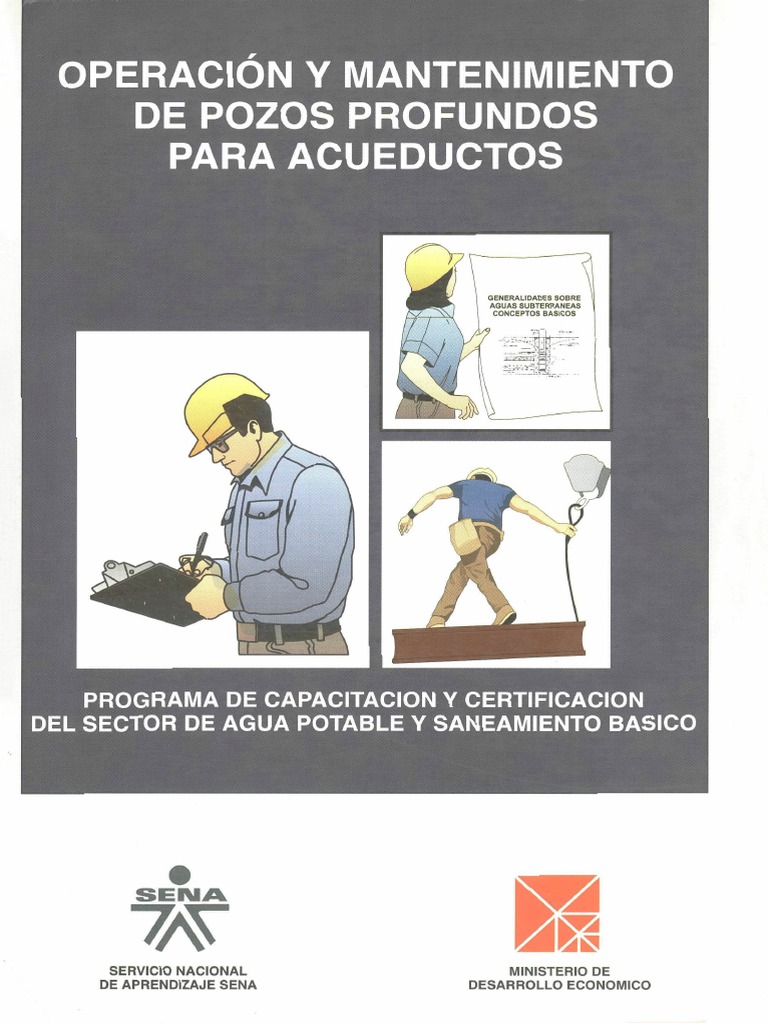 Cartilla SENA Mantenimiento Pozos Acueductos | PDF | Agua subterránea | Agua, image size:768x1024
