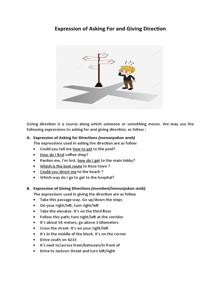 Asking and Giving Directions Guide | PDF