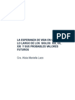 531 - Lazo - 2013 - La Esperanza de Vida en Uruguay, Siglo XIX A XXI