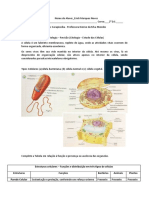 Atividade de Revisão de Bio - Citologia Caracas