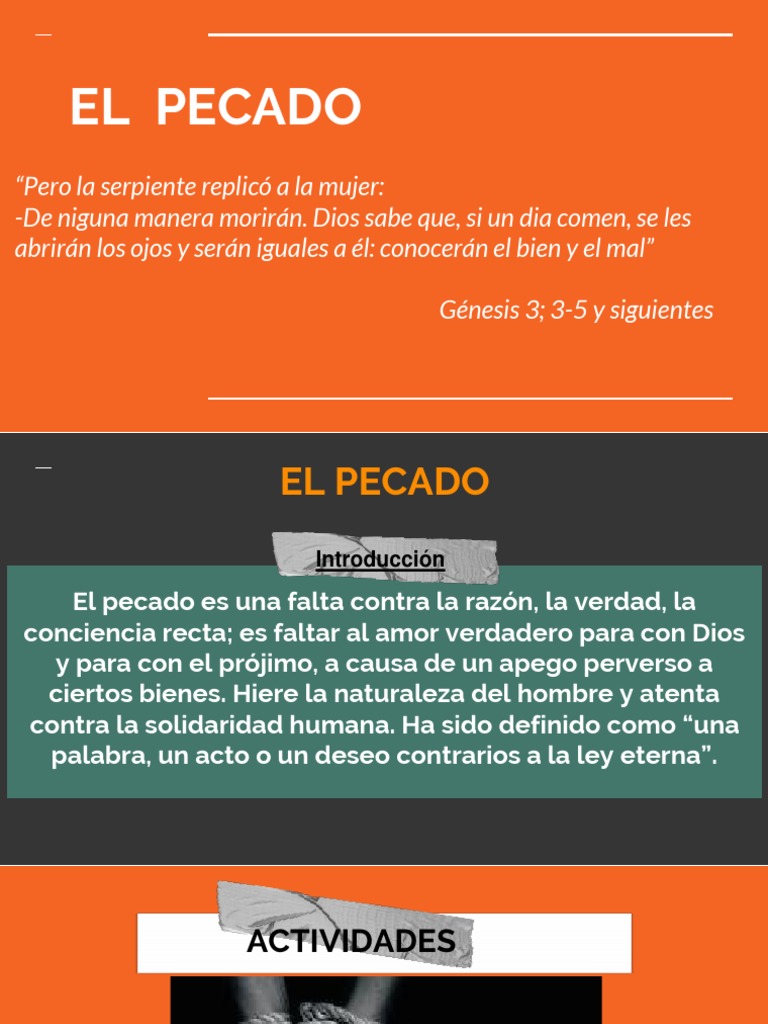 El Pecado PDF | PDF | Pecado | Creencia religiosa y doctrina