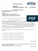 Curso Engenharia Mecânica Instrumentação Controle Processos