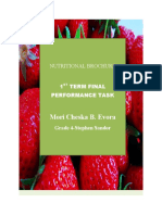 Mori Cheska B. Evora: Nutritional Brochure 1 Term Final Performance Task