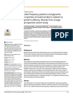 Meal Frequency Patterns and Glycemic Properties of Maternal Diet in Relation To Preterm Delivery: Results From A Large Prospective Cohort Study