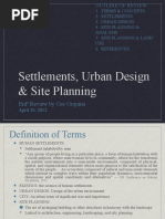 Settlements, Urban Design & Site Planning: Enp Review by Ces Orquina