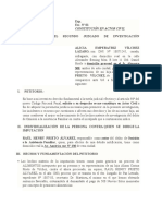 Constitución en actor civil para investigación de omisión a la asistencia familiar