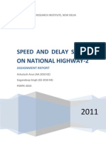 Speed and Delay Study On National Highway