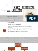 Karl Marx Historical Materialism