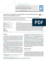 Comparison of Total Phenolic and Antioxidant Activity of Different Mentha Spicata and M Longifolia Accessions