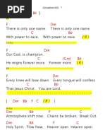 My God Is Awesome Lyrics &amp; Chords | PDF