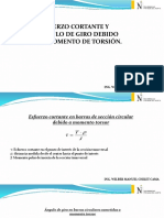 3 Teoría. Torsión. Angulo de Giro. Esfuerzo Cortante