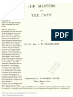 Leadbeater - The Masters and The Path (Excerpts) (1925)