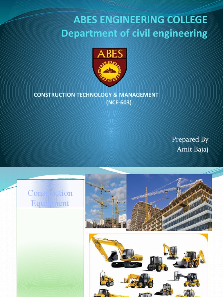 Construction Equipment Management Guide | PDF | Crane (Machine) | Concrete