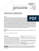 Facility Location Selection For The Furniture Industry of Bangladesh Comparative AHP and FAHP Analysis