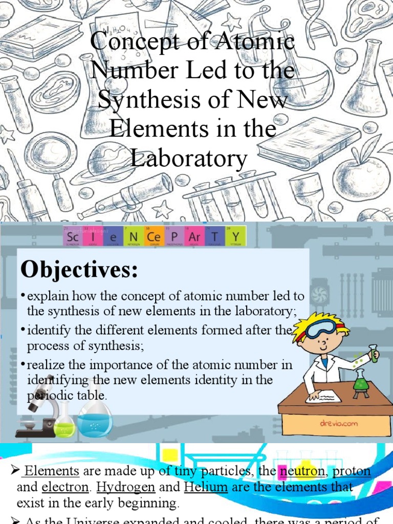 Concept of Atomic Number Led To The Synthesis PDF Chemical Elements