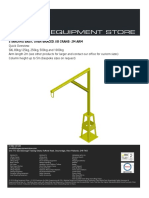 Standing Basic Over-Braced Jib Crane-2M Arm