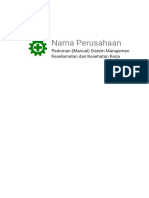 P-P-K3-001 Pedoman (Manual) Sistem Manajemen Keselamatan Kerja