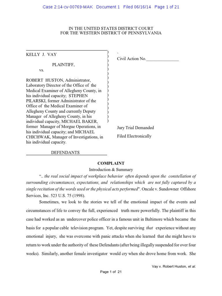 Vay v huston descargar gratis pdf equal protection clause