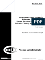 Itg 5.1m 07 Acceptance Criteria For Special Unbonded Post Tensioned Precast Structural Walls Based On Validation Testing Metric