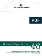 Working Paper Series: The Determinants of Bank Interest Spread in Brazil