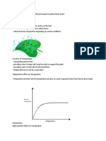 Transpiration Flashcards