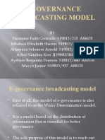 E-Governance Broadcasting Model.