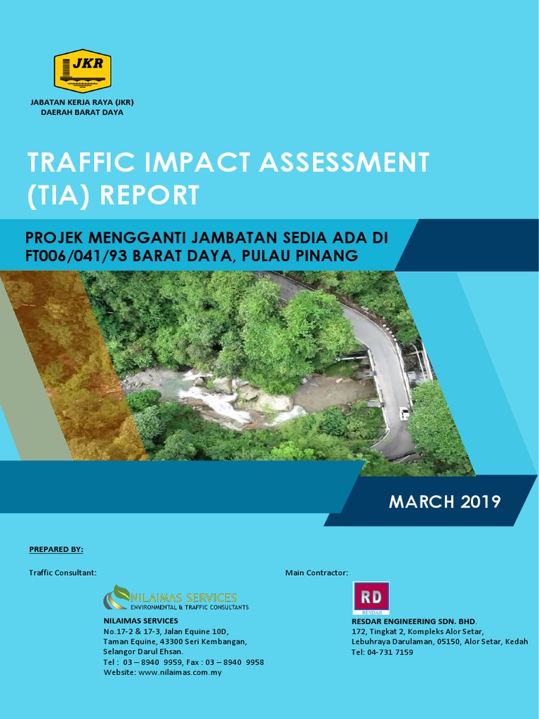 Traffic Impact Assessment for Bridge Project | PDF | Traffic Congestion ...