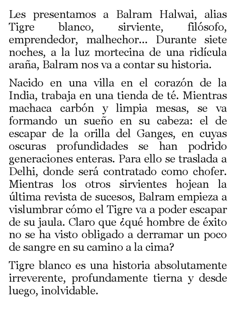 El Tigre Blanco | PDF | China | Política mundial, image size:768x1024