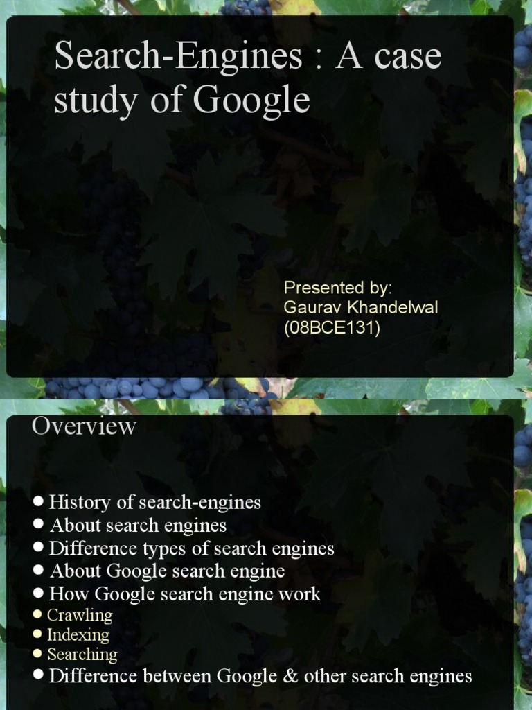 Google Search Engine Case Study | PDF | Web Search Engine | Internet Search